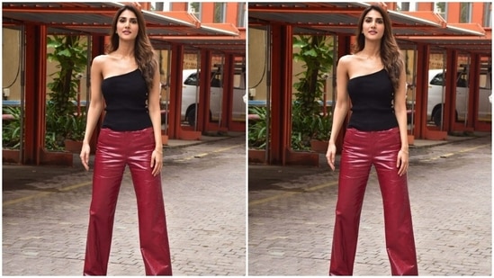 Vaani Kapoor posed like a diva in her casual ensemble.(HT Photos/Varinder Chawla)
