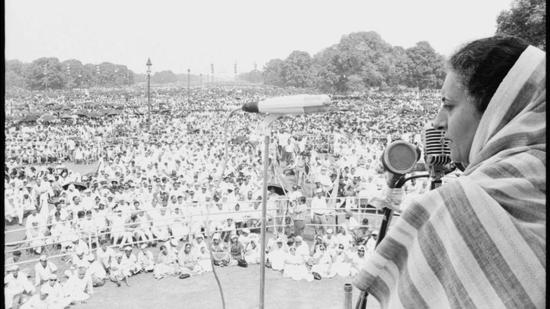 Great credit is due to Indira Gandhi for her indomitable spirit and decisive leadership (HT Photo/N Thyagarajan)