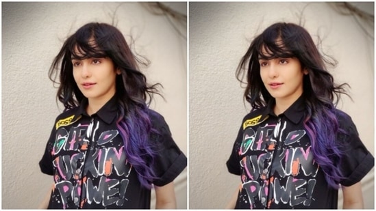 Adah posed for the pictures in an outdoor setup.(Instagram/@adah_ki_adah)