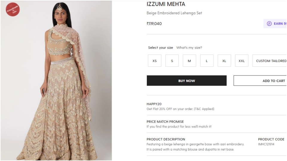 perniaspopupshop lehenga