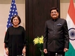 US trade representative Katherine Tai and trade minister Piyush Goyal will be holding the Trade Policy Forum on Tuesday after a gap of four years. (AFP / File Photo) US trade representative Katherine Tai and trade minister Piyush Goyal will be holding the Trade Policy Forum on Tuesday after a gap of four years. (AFP / File Photo)