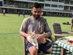 Virat Kohli poses with ‘cool cat’ at practice, wife Anushka Sharma comments with adorable reply- SEE PICTURES