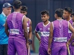 Vivek Sagar Prasad-led Indian team would look to showcase their potential and impress upon the national selectors for a place in the senior side. (Hockey India ) Vivek Sagar Prasad-led Indian team would look to showcase their potential and impress upon the national selectors for a place in the senior side. (Hockey India )