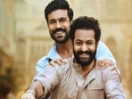 Jr NTR (front) in a still from RRR. Jr NTR (front) in a still from RRR.