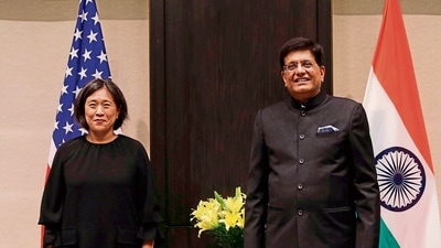 US trade representative Katherine Tai and trade minister Piyush Goyal will be holding the Trade Policy Forum on Tuesday after a gap of four years. (AFP / File Photo) US trade representative Katherine Tai and trade minister Piyush Goyal will be holding the Trade Policy Forum on Tuesday after a gap of four years. (AFP / File Photo)