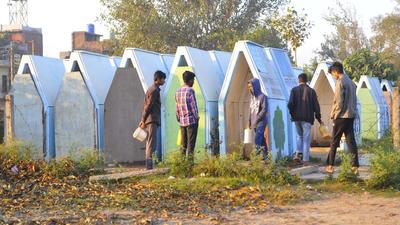 Public toilets in Ward 16 of Chandigarh are in a bad shape. A resident said there are around 20 to 30 toilets for nearly 8,000 people living in the colony. (Keshav Singh/ HT) Public toilets in Ward 16 of Chandigarh are in a bad shape. A resident said there are around 20 to 30 toilets for nearly 8,000 people living in the colony. (Keshav Singh/ HT)