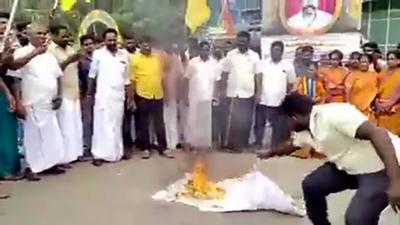 The controversy started when PMK leader and former union minister Anbumani Ramadoss wrote a letter to actor Suriya demanding answers. (HT Photo) The controversy started when PMK leader and former union minister Anbumani Ramadoss wrote a letter to actor Suriya demanding answers. (HT Photo)