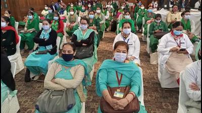 Prime Minister Narendra Modi had praised Himachal Pradesh’s efforts to complete the first dose of vaccination of 100% adult population through a virtual conference on September 6 during which he also interacted with healthcare workers of the Covid-19 inoculation programme. (HT file photo) Prime Minister Narendra Modi had praised Himachal Pradesh’s efforts to complete the first dose of vaccination of 100% adult population through a virtual conference on September 6 during which he also interacted with healthcare workers of the Covid-19 inoculation programme. (HT file photo)