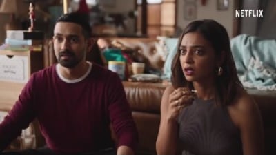 The image taken from the Netflix video shows Radhika Apte, and Vikrant Massey&nbsp;. (Instagram/@netflix_in)