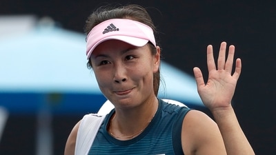 Peng Shuai disappeared from public view for almost three weeks. (AP File Photo) Peng Shuai disappeared from public view for almost three weeks. (AP File Photo)