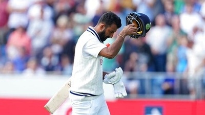 India's Cheteshwar Pujara walks off the field after losing his wicket. (AP/File Photo ) India's Cheteshwar Pujara walks off the field after losing his wicket. (AP/File Photo )