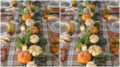 Deck up your dining table with pumpkin and merge the festivities with food, colours and togetherness. (https://in.pinterest.com/) Deck up your dining table with pumpkin and merge the festivities with food, colours and togetherness. (https://in.pinterest.com/)