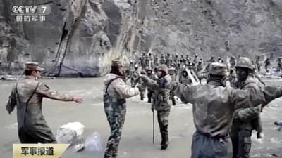 The brutal clash between Indian and Chinese soldiers at Galwan valley in Eastern Ladakh pushed the India-China bilateral relationship to a breaking point. (CCTV footage grab via AP Video)