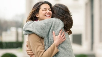 A study found that hugging may reduce a person's chances of getting sick or catching a cold. (Shutterstock) A study found that hugging may reduce a person's chances of getting sick or catching a cold. (Shutterstock)