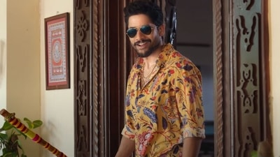 Naga Chaitanya in a still from Bangarraju teaser. Naga Chaitanya in a still from Bangarraju teaser. 