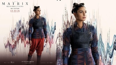 Priyanka Chopra has shared her The Matrix Resurrections poster. Priyanka Chopra has shared her The Matrix Resurrections poster. 