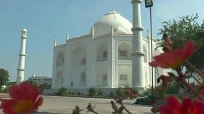 According to reports, Anand Chokse, a resident of Burhanpur, would always wonder why the iconic Taj Mahal wasn't built in his city since it was here that Shah Jahan's wife Mumtaz had died. (ANI)