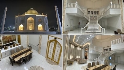 Skilled craftsmen of Makrana, Rajasthan did the flooring of the house and the furniture was made by artisans of Surat and Mumbai. (Twitter) Skilled craftsmen of Makrana, Rajasthan did the flooring of the house and the furniture was made by artisans of Surat and Mumbai. (Twitter)