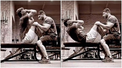 Vicky Kaushal slays sit-ups in recent fitness video (Instagram/@vickykaushal09) Vicky Kaushal slays sit-ups in recent fitness video (Instagram/@vickykaushal09)