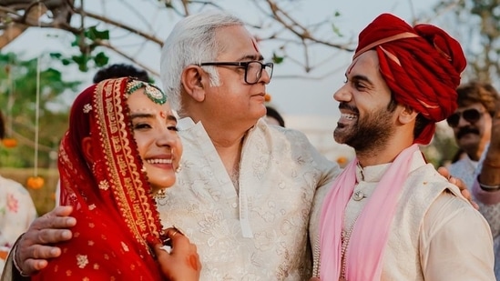 Hansal Mehta shares pictures with Patralekhaa and Rajkummar Rao on Instagram,(Instagram)