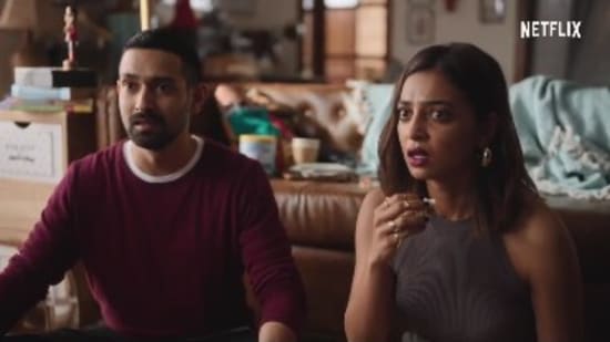 The image taken from the Netflix video shows Radhika Apte, and Vikrant Massey&nbsp;.(Instagram/@netflix_in)