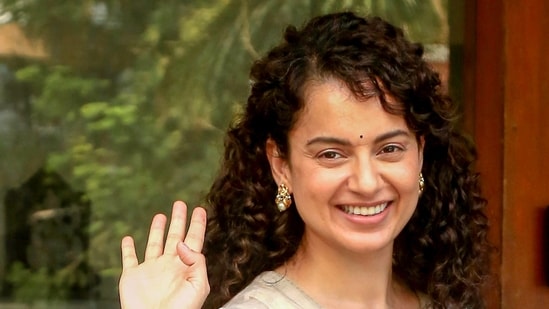 Kangana also shared the picture of former prime minister Indira Gandhi on Instagram and said that she “crushed Khalistanis” even “at the cost of her life” while lauding her for taking “decisive action”.(HT File)