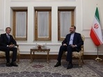 International Atomic Energy Agency (IAEA) Director General Rafael Grossi meets with Iran's Foreign Minister Hossein Amir-Abdollahian, in Tehran, Iran.
