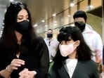 Aishwarya Rai and Abhishek Bachchan return from Maldives with Aaradhya. Aishwarya Rai and Abhishek Bachchan return from Maldives with Aaradhya.