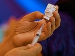 One study found that a full-two dose of vaccination decreased the risk of long Covid by about half among those who had breakthrough infections. (AFP PHOTO.) One study found that a full-two dose of vaccination decreased the risk of long Covid by about half among those who had breakthrough infections. (AFP PHOTO.)
