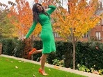 Priyanka Chopra wore this green bodycon dress to promote The Matrix Resurrections, it costs <span class='webrupee'>₹</span>50k Priyanka Chopra wore this green bodycon dress to promote The Matrix Resurrections, it costs <span class='webrupee'>₹</span>50k