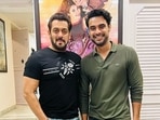Salman Khan with Tovino Thomas.&nbsp;