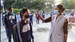 Schools in Delhi were asked to suspend in-person classes on November 13 on account of a spike in pollution, barely two weeks after they had reopened for all students for the first time since March last year. (PTI) Schools in Delhi were asked to suspend in-person classes on November 13 on account of a spike in pollution, barely two weeks after they had reopened for all students for the first time since March last year. (PTI)