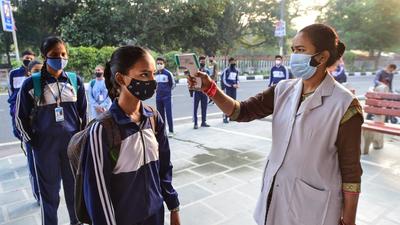 Schools in Delhi were asked to suspend in-person classes on November 13 on account of a spike in pollution, barely two weeks after they had reopened for all students for the first time since March last year. (PTI) Schools in Delhi were asked to suspend in-person classes on November 13 on account of a spike in pollution, barely two weeks after they had reopened for all students for the first time since March last year. (PTI)