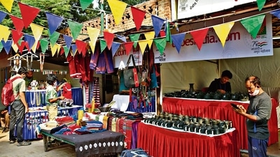 The 15-day festival comprises of display and sale of tribal art and crafts, medicines, and cuisines and folk performances. Tribal leader Birsa Munda's grandson, Sukhram Munda, inaugurated the Aadi Mahotsav festival in the national capital on November 17. (File photo) The 15-day festival comprises of display and sale of tribal art and crafts, medicines, and cuisines and folk performances. Tribal leader Birsa Munda's grandson, Sukhram Munda, inaugurated the Aadi Mahotsav festival in the national capital on November 17. (File photo)