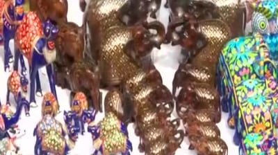 "It is an exhibition of forest dwellers and not your everyday shopkeepers. The shopkeepers at the exhibition hail from remote corners across the country and their products range between forest produce and handloom," Pravir Krishna further added. (ANI)