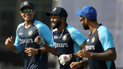 India's predicted XI vs New Zealand, 1st Test: Mohammed Siraj, Shubman Gill and Suryakumar Yadav during a practice session. (ANI)