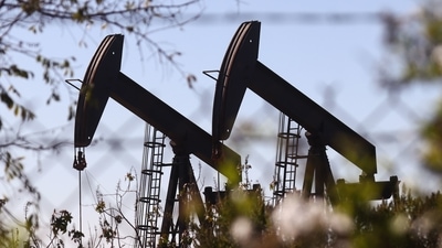 Oil pumpjacks stand in the Inglewood Oil Field on November 23, 2021, in Los Angeles, California. (AFP / Representational Image) Oil pumpjacks stand in the Inglewood Oil Field on November 23, 2021, in Los Angeles, California. (AFP / Representational Image)
