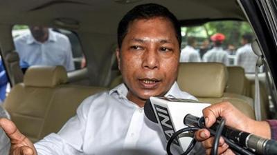 Twelve of 17 Congress MLAs in the state, including former chief minister Mukul Sangma, switching sides and joining the Trinamool Congress (TMC) late on Wednesday evening. (ANI PHOTO.) Twelve of 17 Congress MLAs in the state, including former chief minister Mukul Sangma, switching sides and joining the Trinamool Congress (TMC) late on Wednesday evening. (ANI PHOTO.)