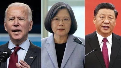Photographed here are US president Joe Biden (L), Taiwan president Tsai Ing-wen (C), and China's president Xi Jinping (R). The United States has not invited China, its principal rival, to the summit despite inviting Taiwan - a move that risks angering Beijing. (File Photo / AP) Photographed here are US president Joe Biden (L), Taiwan president Tsai Ing-wen (C), and China's president Xi Jinping (R). The United States has not invited China, its principal rival, to the summit despite inviting Taiwan - a move that risks angering Beijing. (File Photo / AP)