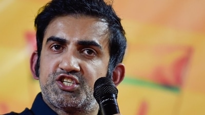 Security has been beefed up outside Gambhir's residence. (File photo)