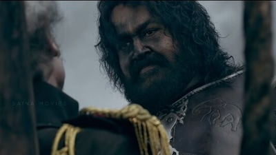 A screengrab from Marakkar.