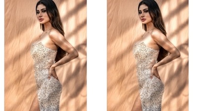 The gown also accentuated Mouni Roy's svelte frame. We especially loved the floor-grazing hem and the mermaid-like silhouette of the ensemble. It is a great look for when you want to attend your best friend's wedding cocktail party or your birthday bash. (Instagram/@imouniroy) The gown also accentuated Mouni Roy's svelte frame. We especially loved the floor-grazing hem and the mermaid-like silhouette of the ensemble. It is a great look for when you want to attend your best friend's wedding cocktail party or your birthday bash. (Instagram/@imouniroy)