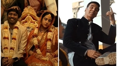 Stills from Atrangi Re trailer. Stills from Atrangi Re trailer. 