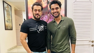 Salman Khan with Tovino Thomas. Salman Khan with Tovino Thomas. 