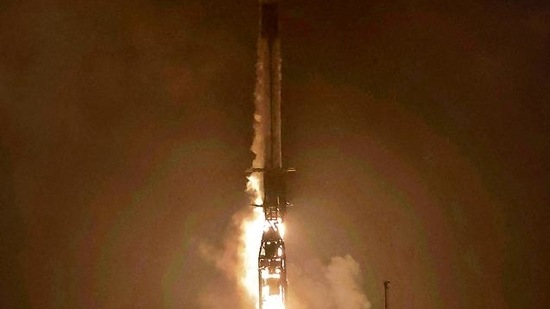 The DART Spacecraft takes off onboard a SpaceX rocket from California. AFP