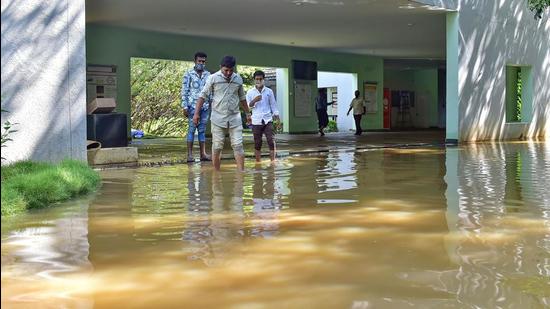 Isolated very heavy rainfall is very likely over Tamil Nadu, Puducherry & Karaikal between 25th and 27th November and over south coastal Andhra Pradesh & Yanam and Rayalaseema. (PTI Photo)