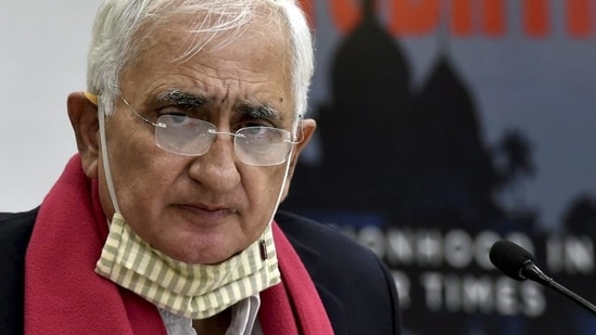 Congress leader Salman Khurshid during the release of his book "Sunrise Over Ayodhya: Nationhood in Our Times", in New Delhi on November 10, 2021.&nbsp;(File Photo / PTI)