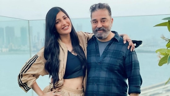 Shruti Haasan updates fans about her father, Kamal Haasan's health.