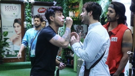 Umar Riaz and Pratik Sehajpal fight on Bigg Boss 15.