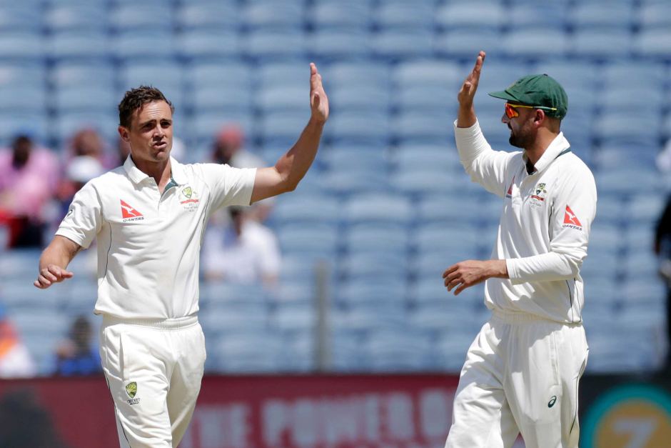 Nathan Lyon and Steve O'Keefe picked 38 wickets between themselves in the 2017 tour of India(AP) Nathan Lyon and Steve O'Keefe picked 38 wickets between themselves in the 2017 tour of India(AP)